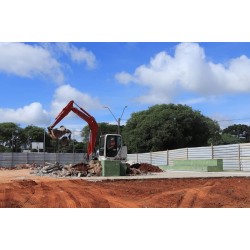Skate Park Campo Largo começa a ser construído no Parque Newton Puppi